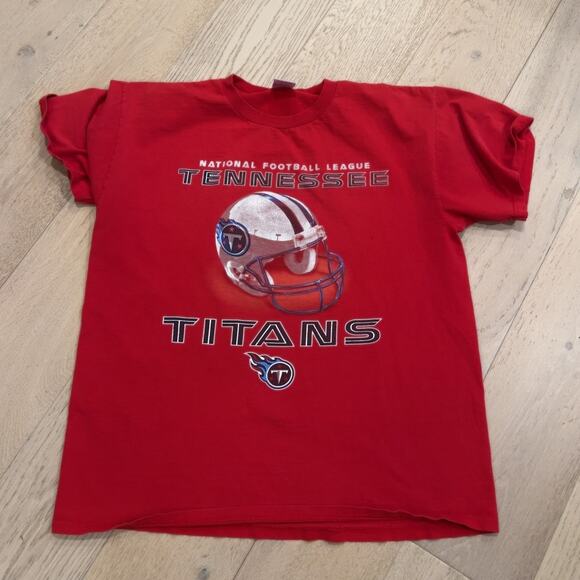 Vintage Graphic T shirt Tennesse Titans Size Large Delta Tag Cotton - Picture 1 of 4